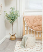 Crane Baby Willow 100% Cotton Storage Bin - Perfect for Nursery Organization, Handcrafted Design