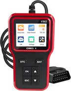 Car OBD2 Scanner Diagnostic Tool, Professional Auto OBD II Check Engine Fault Code Reader with Reset, Vehicles Live Data