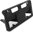 Lower Front License Tag Plate Bracket Compatible with Ford F250 F350 F450 F550 Super Duty 2023 2024 2025 2026, Black Bumper W