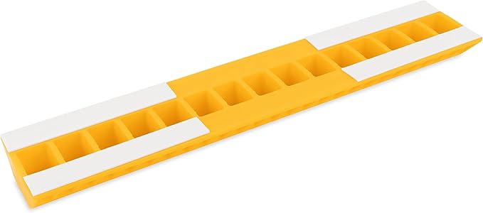 Camco AccuPark Vehicle Parking Aid | Features Heavy Duty High Visible Resin Design | Easy Installation with Adhesive Strips | Measures 18-3/8” x 3-3/4” x 1-1/3” | 1-Pack (44442)