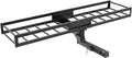 TOOENJOY 59" x 15.5" x 5" Skinny Roof Cargo Carrier Basket, Foldable and Tilting Design, 200 LBS Capacity, Fits 2" Hitch Receiver for SUV Pickup Truck