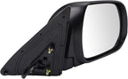 TRQ 2 Piece Driver and Passenger Side Mirror Assembly Set Electric Adjustment Non-Heated No Memory Black Compatible with 2008