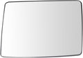 TRQ Left Upper Mirror Glass Clear Snap On Compatible with 2007-2014 Ford F-150 FO1324117