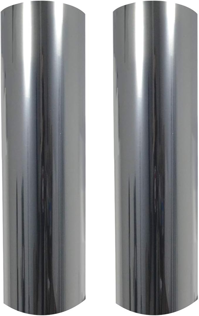Complete Mirror Car Window Wrap Tint Glass Vinyl Film 30" x 60” 2-roll Combo Pack