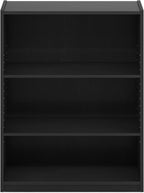 Furinno GEHRY Book Shelf, 3-Tier Bookshelf, Bookcase with Adjustable Shelves, 11.6 x 24.8 x 31.6, for Living Room, Bedroom, H