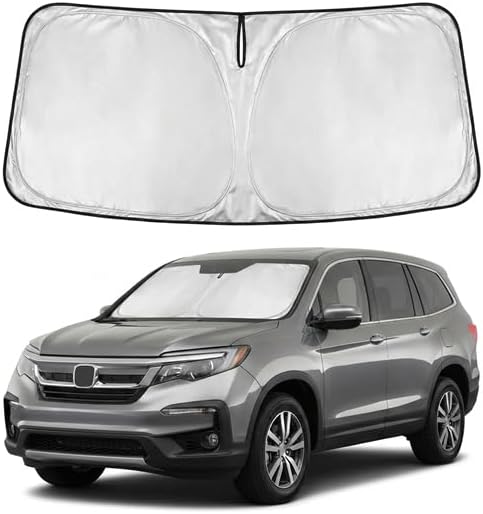 Windshield Sun Shade for Honda Prologue 2024 2025 2026 Sunshade Front Window Shade Custom Fit Prologue Accessories Sun Visor Foldable Shade Blocks UV Rays Accessories