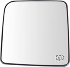 TRQ Driver Side Mirror Glass Heated Compatible with 2011-2017 Jeep Wrangler 2018 Wrangler JK CH1324109