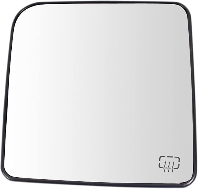 TRQ Driver Side Mirror Glass Heated Compatible with 2011-2017 Jeep Wrangler 2018 Wrangler JK CH1324109