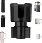 Yourkar Car Cup Holder Extender, Automotive Insert Cup Holder with Adjustable Base, Expandable Auto Adapter Accommodates Cups with Ears and Large Water Bottles, Car Accessories