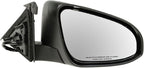 TRQ 2 Piece Driver and Passenger Side Mirror Assembly Set Electric Adjustment Non-Heated No Memory Black Compatible with 2012