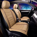 FH Group Front Set Faux Leather Car Seat Cushions for Low Back Seat, Universal Fit, Airbag Compatible Seat Cover for SUV, Sed