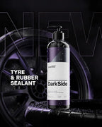 CARPRO DarkSide - Tire & Rubber Sealant, Hydrophobic & Self-Cleaning, Satin Black Shine, UV Protection, Revives Dull Faded Ru