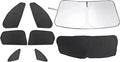 TINGLU Window Shades 8PCS for Jaguar F-Pace 2016-2025 2026 Accessories Car Side Full Windows Rear Triangular Windshield Sun Shade Sun UV Rays & Privacy Protection for Camping,Napping