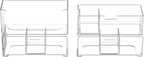 Bathroom Drawer Organizer Stackable Storage Drawers Clear Plastic Storage Bins Medicine Cabinet Organizer Makeup Organizers w