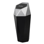 Car Trash Can Bin,Small Garbage Can with Lid,Automotive Cup Holder Mini Cars Trashcan,Portable Cars Door Trash Cans,Car Essentials Gadgets Dustbin (1Pcs, Silver)