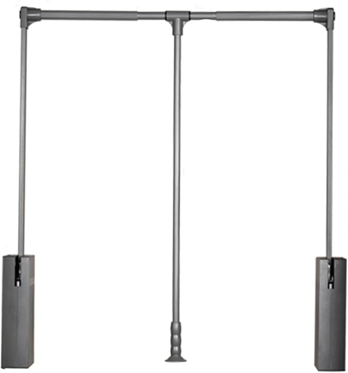 Pull Down Clothes Rail,Extendable Wardrobe Rod,Adjustable Telescopic Lift with Return,Wardrobe and Closet Clothing Storage,Sp