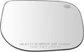 TRQ Passenger Side Mirror Glass Heated Convex For Factory Equipped Mirrors Only Compatible with 2004-05 INFINITI QX56 2004 Ni