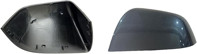 Compatible with Tesla Model Y Side Mirror Cover Replacement 2021 2022 2023 2024, Left Driver Side Rearview Mirror Cover Cap for Model Y Accessories(Silver)