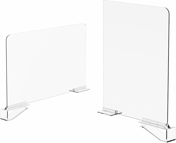 Yieach 10 Pack Towel,Sweater,Purse Organizer and Acrylic Shelf Dividers for Closet Organization - Adjustable Height - Vertica