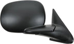 TRQ 2 Piece Driver and Passenger Side Mirror Assembly Set Manual Adjustment Non-Heated No Memory Black Compatible with 1998-2