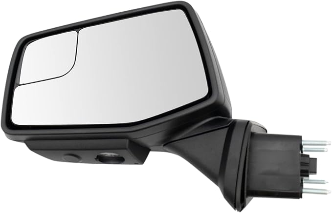 TRQ Driver and Passenger Side Mirror Set Power Heated Memory Textured Black with Spotter Glass Compatible with 2019-2021 Chev