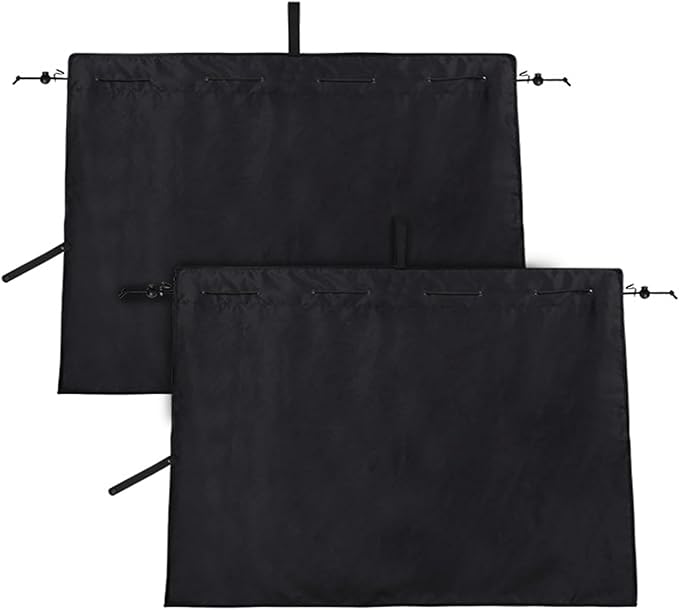XCBYT Car Window Shades - 2 Pack Side Window Sun Shade Privacy Curtains Upgrade Anti-Fallout Hook 99% Light Block Keeps Cooler Car Blackout Covers for Baby Sleeping Camping Travel Nap