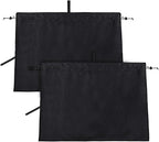 XCBYT Car Window Shades - 2 Pack Side Window Sun Shade Privacy Curtains Upgrade Anti-Fallout Hook 99% Light Block Keeps Cooler Car Blackout Covers for Baby Sleeping Camping Travel Nap
