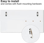 Lwenki Mail Organizer for Wall Mount – Key Holder with Shelf Includes Letter Holder and Hooks for Coats, Dog Leashes – Rustic