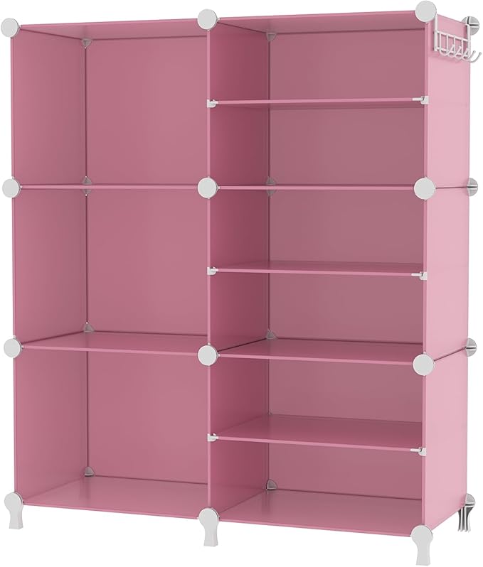 AWTATOS Closet Organizer 6 Cube Storage Shelves Portable Closet Clothes Organizers and Storage Stackable Cubby Shelving for C
