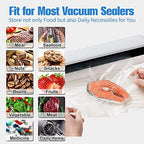 200 Vacuum Sealer Bags For Food, 8x12 Inch Thick BPA Free Vacuum Sealer Storage Bags, Compatible with All Vac Machines, Food 