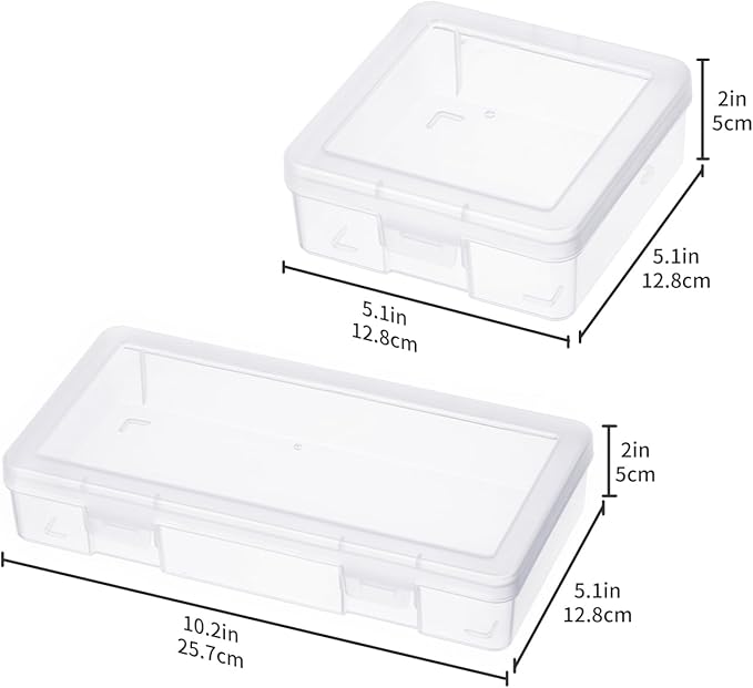novelinks Plastic Clear Storage Containers for Organizing, Craft Storage Organizers and Stackable Storage Bins with Lids for 
