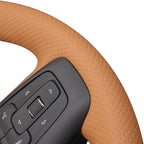 MEWANT Steering Wheel Cover for GMC Sierra Steering Wheel Cover for GMC Sierra 1500 / Sierra 1500 Limited/Sierra 2500 / Sierra 3500/ Yukon (XL) Hive Microfiber Leather