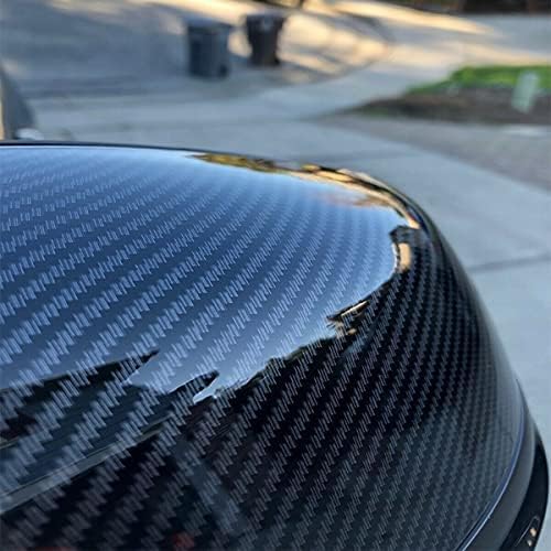 ECOTRIC Side Mirror Covers Door Mirror Cap Compatible with BMW F20 F21 F22 F23 F30 F31 F32 F33 F34 F36 F87 X1 E84 Rearview Replacement Carbon Fiber Style Pair