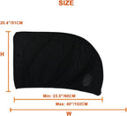 2Pack Front Car Window Screen Mesh Cover up to 40", Sunshade Anti-UV Rays, Privacy Shade Car Camping Net for Ventilation