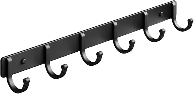 Enhanced Version Wall Mount Coat Rack with 4-8 Hooks – Versatile Wall Organizer for Coats, Hats, Towels, Bags – Durable Wall 