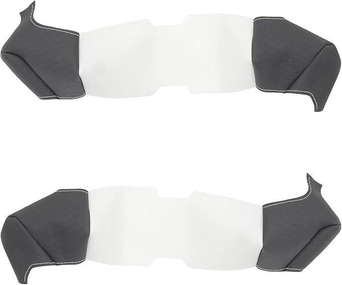MEWANT Hand Stitched White Leather Steering Wheel Cover Wrap for Tesla Model S 2021-2023 / Model X 2021-2023 Steering Wheel Accessories