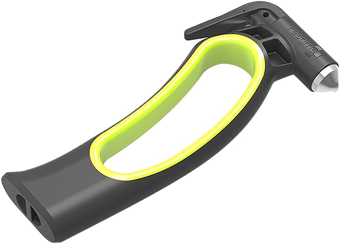 Resqhammer, Ultimate Safety Hammer, Seat Belt Cutter and Window Breaker, Emergency Family Car Escape Tool, Portable and Compa