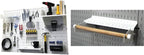 Wall Control Pegboard Organizer 4 ft. Metal Pegboard Standard Tool Storage Kit & Pegboard Paper Towel Holder and Dowel Rod Pe