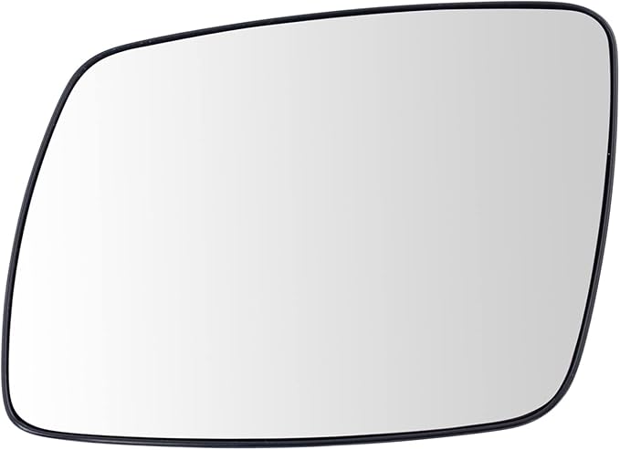 TRQ Driver Side Mirror Glass with Backing Plate Power Clear Snap-On for 2009-2019 Dodge Journey