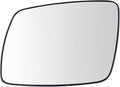 TRQ Driver Side Mirror Glass with Backing Plate Power Clear Snap-On for 2009-2019 Dodge Journey