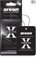 AREON X AXV10 Hanging Best Car Air Freshener Black Crystal Scent, Paper Hanging Ornaments, Long Lasting Scent for Car or Home