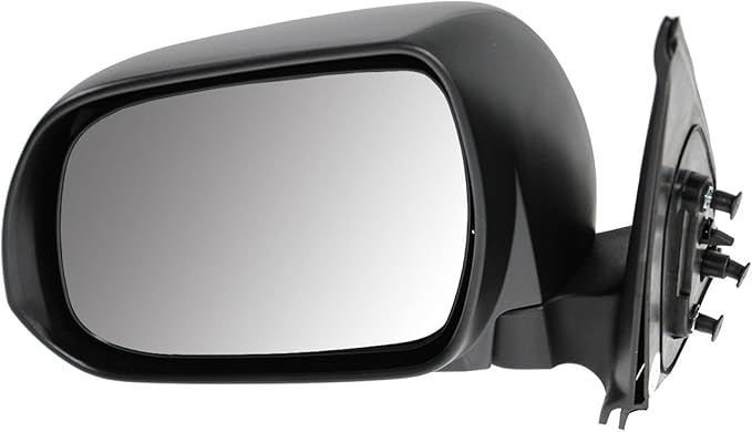 TRQ 2 Piece Driver and Passenger Side Mirror Assembly Set Manual Adjustment Non-Heated No Memory Textured Compatible with 201