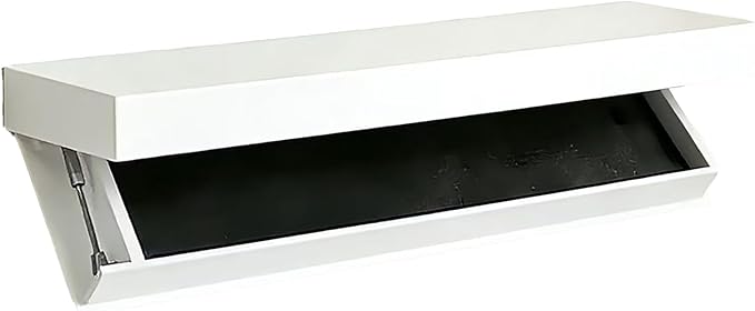 Magic Flap Hidden Shelf with Secret Compartment, Wall Mounted Floating Shelf with Concealed Storage Drawer, Hidden Compartmen