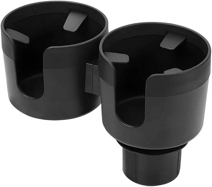 Car Cup Holder Expander, 2 in 1 Multifunctional Vehicle Dual Water Bottle Holder Adapter Extender with Adjustable Base, Autom