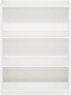 Furinno GEHRY Book Shelf, 3-Tier Bookshelf, Bookcase with Adjustable Shelves, 11.6 x 24.8 x 31.6, for Living Room, Bedroom, H