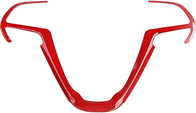 JeCar Steering Wheel Trim Cover Interior Decoration Trim Kit for 2014-2020 Jeep Grand Cherokee & Jeep Cherokee, Red