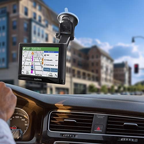 1Zero GPS Suction Cup Mount for Garmin [Quick Extension Arm], Replacement GPS Dash Ball Mount Dashboard Windshield Car Holder for Garmin Nuvi Dezl Drive Drivesmart Zumo Driveassist DriveLuxe RV