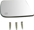 TRQ Passenger Side Mirror Glass Heated Compatible with 2019-2022 Ram 1500 2011-2018 Ram 500 2010-2012 Dodge Ram 1500 2500 wit