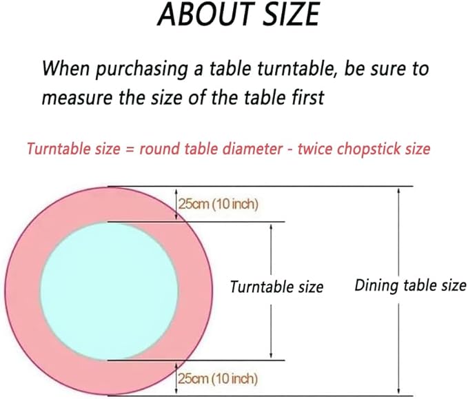 Wooden Lazy Susan Large Rotating Food Turntable Circle Tray Round Wood Tabletop Kitchen for Dining Centerpiece Decor Turntabl
