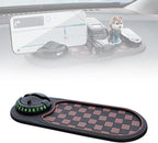 Multifunction Car Anti Slip Mat, Mobile Phone Bracket Anti-Slip Mat, Car Dashboard Mat with Temporary Parking Number, Large U